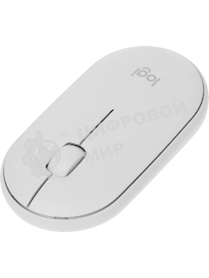 Мышь беспроводная Logitech Pebble M350 белый, 1000 dpi, радиоканал, Bluetooth, USB, кнопки - 3
