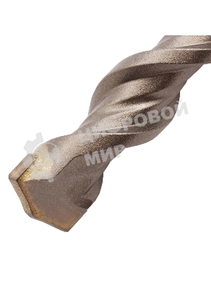 Бур по бетону Denzel двойная спираль, Cobalt W-tip, 16x210 мм, SDS PLUS