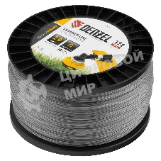 Леска для триммера Denzel двухкомпонентная звезда, 2,0мм х 374м, на DIN катушке EXTRA CORD