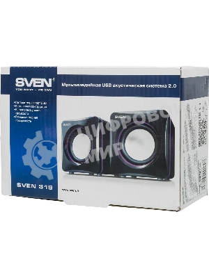 Акустическая система SVEN 315 2.0 черный 5Вт
