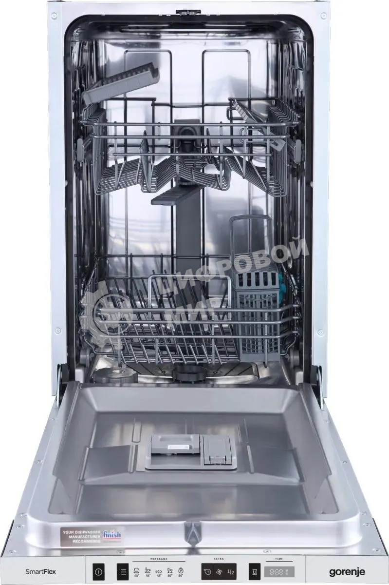 Встраиваемая посудомоечная машина Gorenje GV522E10S, серебристый, 44.8 см, 9 компл., 49 дБ, класс A++