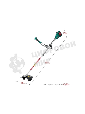 Триммер Зубр 36В бесщеточный, 2х18В АКБ (2А·ч) . ТАБ-365-22