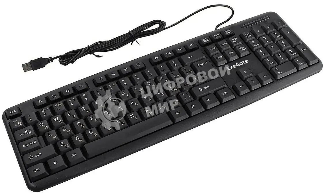 Клавиатура проводная ExeGate LY-331L5 (EX286178RUS), USB, черный