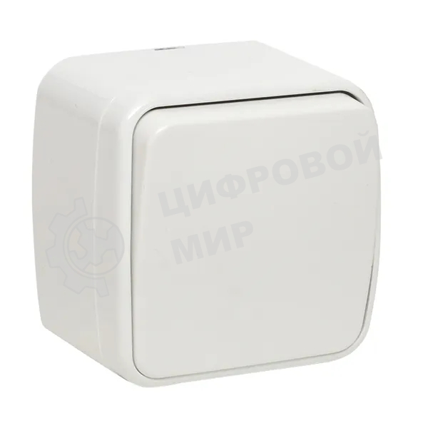 Выключатель EKF Basic Минск EGV10-021-10 1-клавишный ОП 10А белый