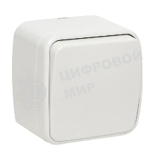 Выключатель EKF Basic Минск EGV10-021-10 1-клавишный ОП 10А белый