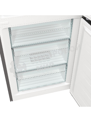 Холодильник Gorenje NRKE62XL серебристый металлик двухкамерный 203/99л морозилка снизу, No Frost
