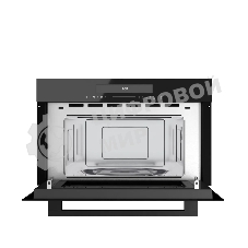 Встраиваемая микроволновая печь Kuppersberg, High-Tech, 34 л, гриль, 5 уровней мощности, 8 автоматических программ, многофункциональный таймер, размораживание, сенсорное управление, блокировка от детей, поворотный стол, черный