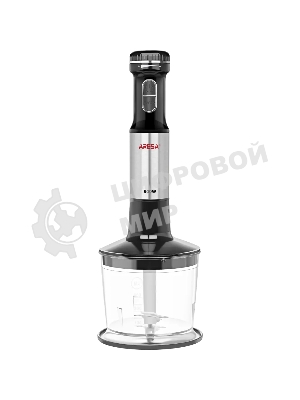 Блендер погружной Aresa AR-1124 серебристый, 800 Вт, плавная регулировка, турбо