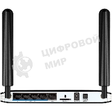 Роутер Wireless N300 LTE Router with 1 USIM/SIM Slot, 1 10/100Base-TX WAN port, 4 10/100Base-TX LAN ports. 802.11b/g/n compatible, 802.11n up to 300Mbps,1 10/100Base-TX WAN port, 4 10/100Base-TX LAN ports, NAT, DHCP server/relay