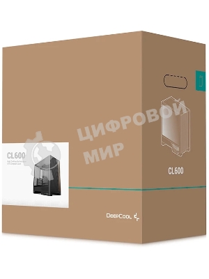 Корпус DeepCool CL600, Midi-Tower, чёрный, 2 x 120 мм
