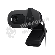 Веб-камера Logitech Webcam Brio 100, 1920x1080, GRAPHITE, защитная шторка