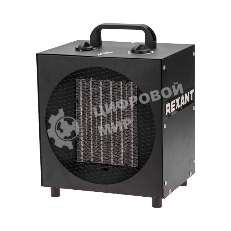 Пушка тепловая (тепловентилятор) Rexant электрическая, квадратная, PTC, 5кВт
