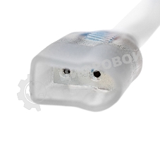 Установочный набор для одностороннего Гибкого неона Neon-night 8х16 мм (шнур питания каучук с диодным мостом и вилкой, заглушка, переходная муфта, игла) 1,5м