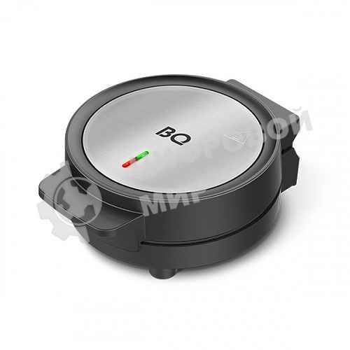 Вафельница BQ ST1009 черный/стальной, WAFFLE. 1000 Вт, приготовление 4 вафель одновременно, антипригарное покрытие панелей Non-Stick PRO, равномерный нагрев, теплоизолированная ручка, противоскользящие ножки, 2 индикатора работы: нагрева и питания, диапазон температур нагрева: 230 °С, материал корпуса: металл, бакелит, материал панелей : металл, размер рабочей поверхности: диаметр 190 мм, количество панелей: 2, вид панелей: венские вафли, длина шнура: 0.7 м, напряжение: 220-240 В, 50-60 Гц, защита от поражения электротоком: класс I