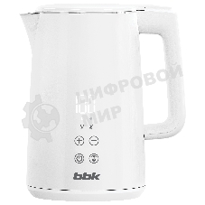 Чайник электрический BBK EK1500 2200 Вт, 1.5 л, белый
