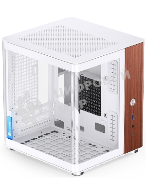 Компьютерный корпус без блока питания Case JONSBO TK-0 белый, Desktop SFF, TG, no fan, 1xUSB-A 3.2 + 1xUSB-C 3.2, SFX PSU Support, mITX белый