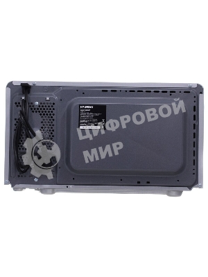 Микроволновая печь Hyundai HYM-M2001 серебристый/черный, 20 л, 700 Вт, переключатели - поворотный механизм