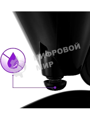 Кофеварка капельная Kitfort КТ-728 черный/серебристый, исп. кофе - молотый, 1.5 л, 900 Вт