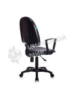 Кресло Бюрократ CH-1300N/OR-16 черный, экокожа, 120 кг, механизм качания