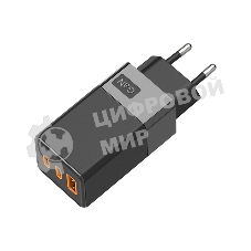 Сетевое зарядное устройство Rexant USB-A и 2 USB-C, 65Вт