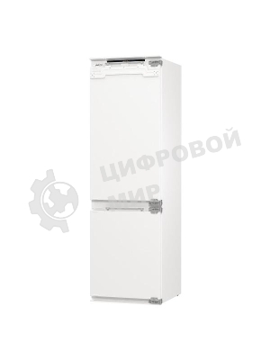 Встраиваемый холодильник Gorenje NRKI517E82WF, полезный объем 244 л, электронное управление, цифровой дисплей, автоматическое размораживание No Frost, быстрое замораживание, интенсивное охлаждение, зона свежести с контролем влажности, инверторный компрессор, энергоэффективность А+