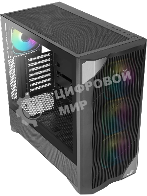 Корпус SAMA V42, Midi-Tower, чёрный, 4 x 120 мм