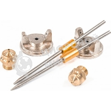 Краскопульт пневматический Matrix краскораспылитель пневмат. с верхним бачком v=1.0л + сопла