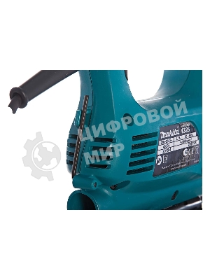 Лобзик электрический Makita 4326 Лобзик,в\рук, 450Вт,3100об\м,ход-18мм,рез-65мм,1.8кг,кор