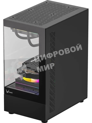 Компьютерный корпус AeroCool/Formula Crystal Z1CM черный без БП mATX 5x120мм 1xUSB3.0 audio bott PSU