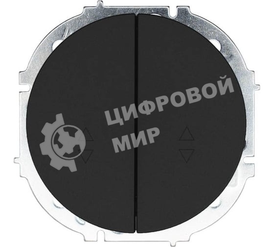 Выключатель проходной 2-кл. СП OSEN 10А IP20 механизм черный бархат LEZARD 743-4288-106