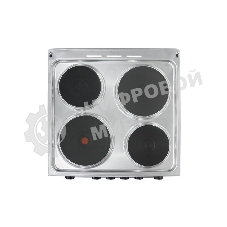 Плита электрическая De Luxe 5004.16э 010 серебристый, конфорок 4 шт, духовка 46 л, гриль, 50 см x 85 см x 50 см