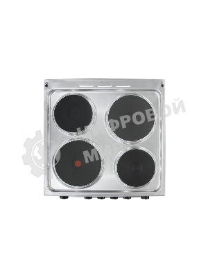 Плита электрическая De Luxe 5004.16э 010 серебристый, конфорок 4 шт, духовка 46 л, гриль, 50 см x 85 см x 50 см