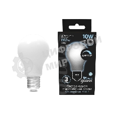 Лампа светодиодная Gauss Filament A60 E27 10Вт 4100К OPAL диммир