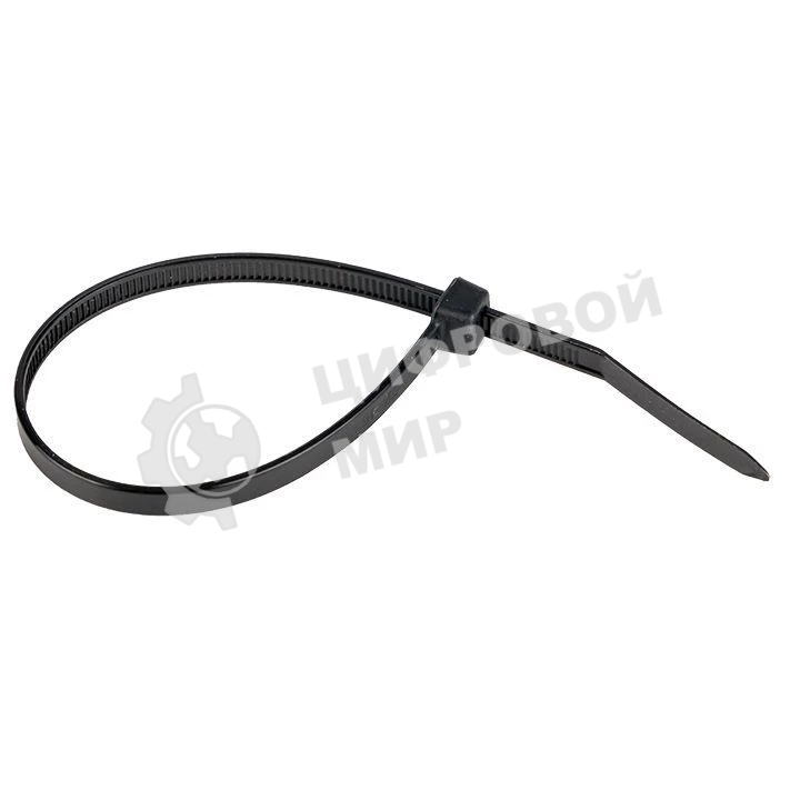 Хомут нейлоновый EKF plc-cb-4.8x200 черный (4,8х200) (100 шт.) EKF Basic