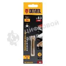 Зенковка конусная Denzel под М4, HSS, по металлу, цилиндрический хвостовик