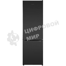 Холодильник Maunfeld MFF176SFSB черный двухкамерный 188/75л морозилка снизу, ручная разморозка