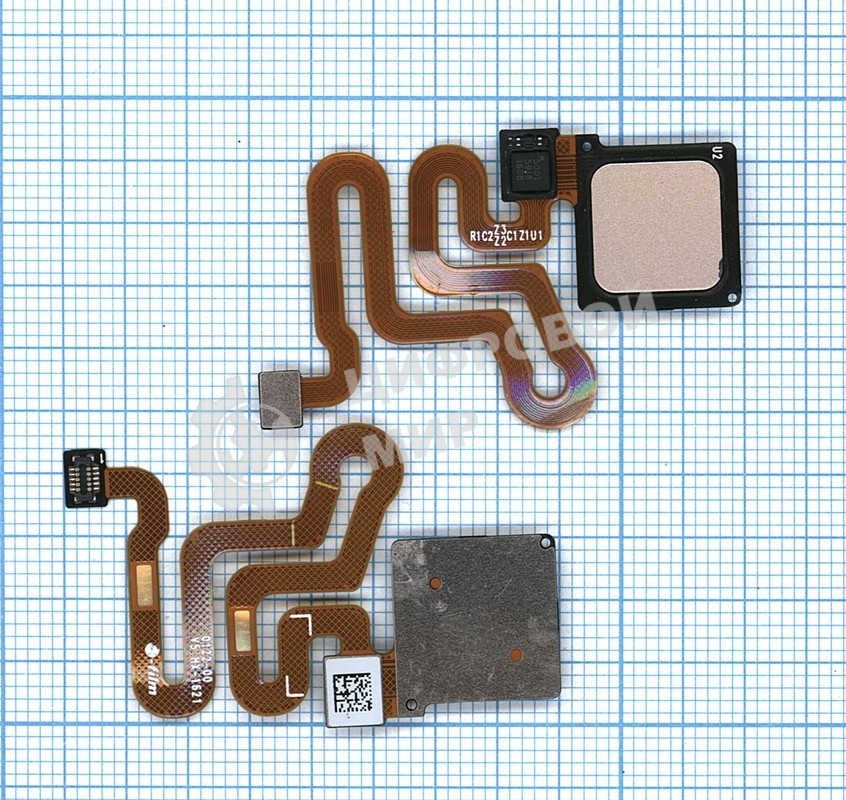 Кнопка HOME в сборе с механизмом и шлейфом для Huawei P9 Lite/G9, золотая