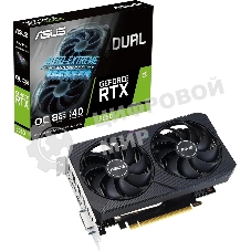 Видеокарта Asus NVIDIA GeForce RTX 3050 8192Mb DUAL-RTX 3050-O8G-V2 PCI-E 4.0 128 GDDR6 1822/14000 DVIx1 HDMIx1 DPx1 Ret