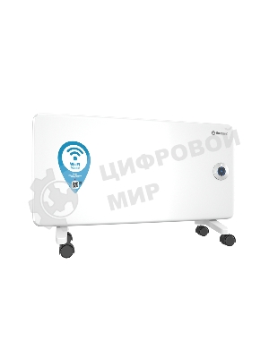 Конвектор электрический Thermex Frame 1500E белый, 1500 Вт, 20 м2, термостат, дисплей, WiFi