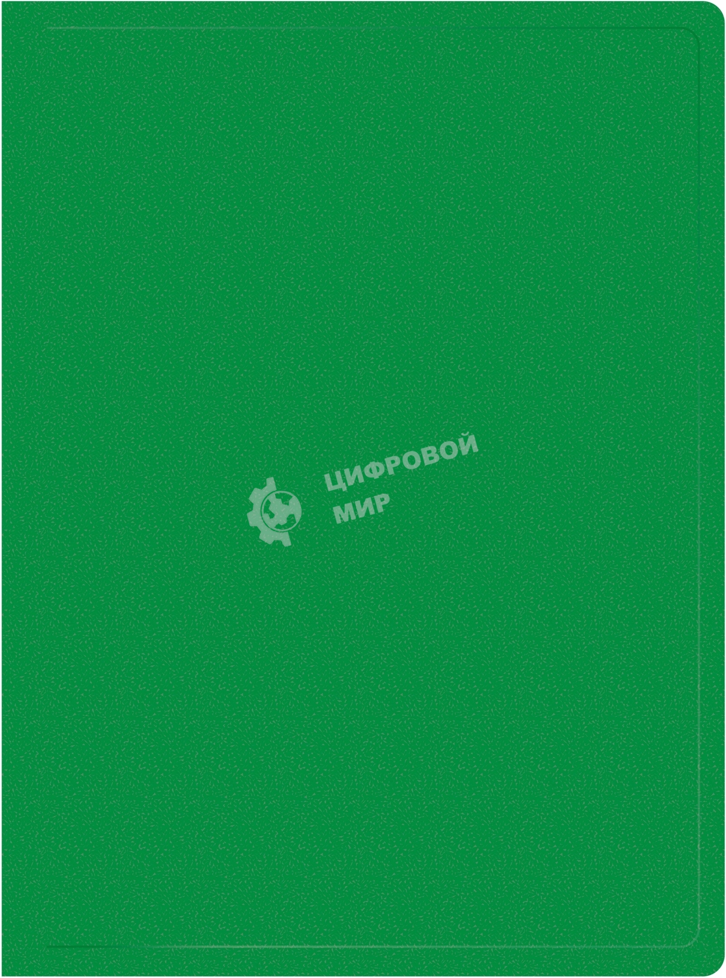 Папка с 40 прозрачными вкладками Silwerhof Eco A4, пластик, 0.5мм, зеленый