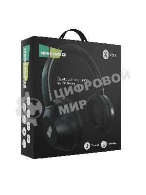 Беспроводные наушники MORE CHOICE HW11 черный, накладные, Bluetooth, до 6 ч