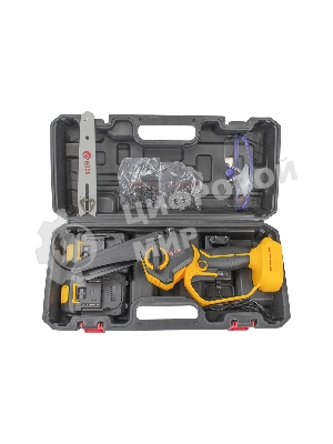 Мини-пила цепная аккумуляторная EDON ANS-21/6BL желтый/черный 25165