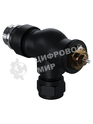 Набор термостатический осевой Royal Thermo Design Pro 15мм М30х1,5 черный