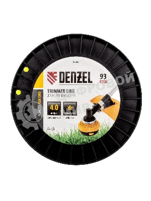 Леска для триммера Denzel звезда, 4,0мм х 93м, на DIN катушке FLEX CORD