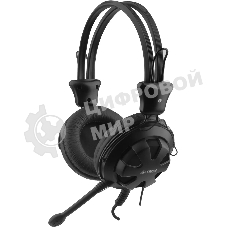 Гарнитура A4Tech HS-28 чёрный, проводная