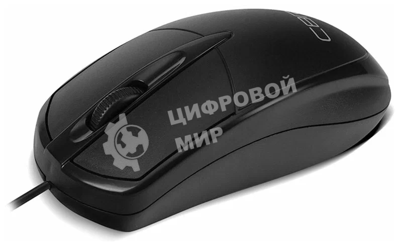 Мышь проводная CBR CM 121 черный, 1000 dpi, USB, кнопки - 3