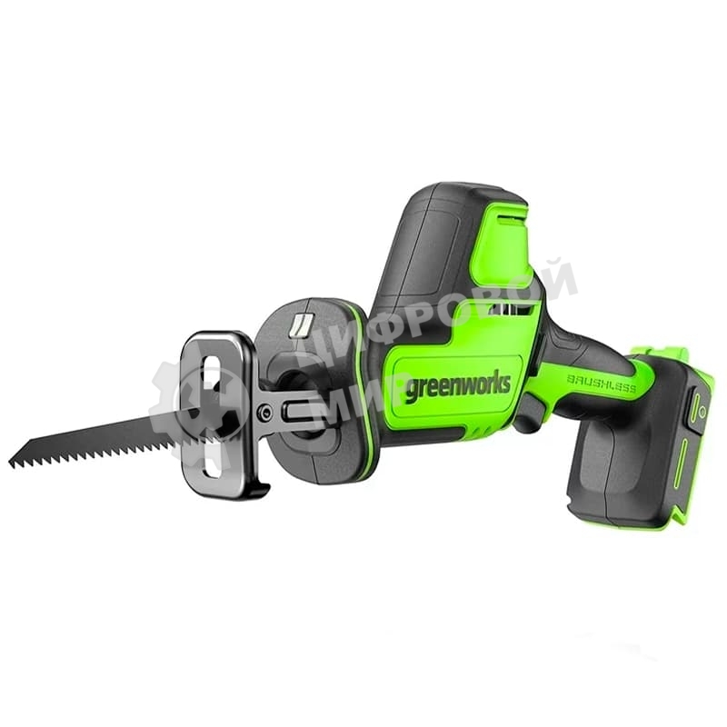 Пила сабельная аккумуляторная GreenWorks GPT-CRS-25, 24V, бесщеточная, без АКБ и ЗУ (1200507)