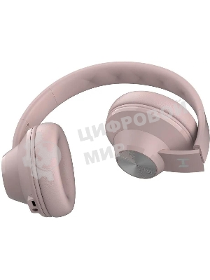 Беспроводные/проводные наушники Harper HB-412 светло-розовый, накладные, Bluetooth + проводной, до 5 ч