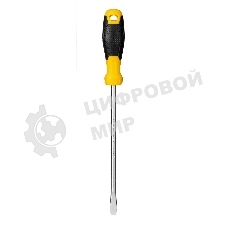 Отвертка шлицевая Deli DL6382001 8х200мм CR-V, Двухкомпонентная ручка. Хромированная