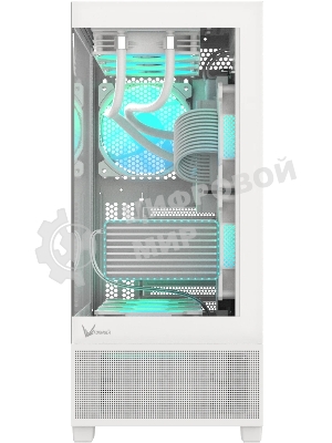Компьютерный корпус AeroCool/Formula V Line Crystal E1 White, ATX, TYPE-C*1, USB3.0*2, Switch Display Panel